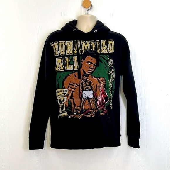 Cotton Heritage - Muhammad Ali Greatest Of All Time Graphic Hoodie Size Medium - Picture 2 of 10